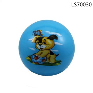 Factory wholesale colorful kids inflatable labeling vinyl ball with animal printed for promotion LS70030