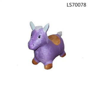 Factory stock cute PVC inflatable jumping bouncing animal kids toys for sale LS70078