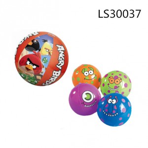 Cartoon Design Inflatable Beach Ball For Children Play LS30037