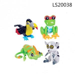 2016 wholesale advertising pvc inflatable small animals toys for promotion LS20038