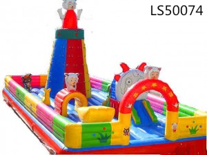 Newest Happy Inflatable Slide for Amusement Park LS50074