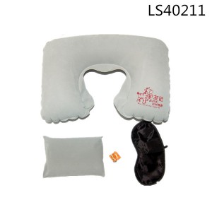 Popular Inflatable pillow Travel Pillow Sets Customized Logo LS40211