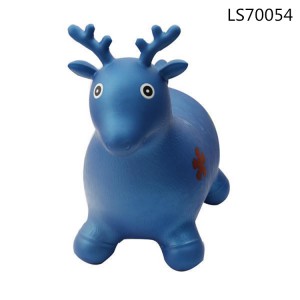 Factory stock jumping bouncing animals inflatable pvc kids play toys for promotion or sale LS70054