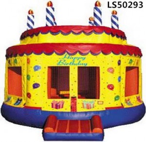 Round Cake Design Inflatable Big Castle With Factory Price For Sale LS50293