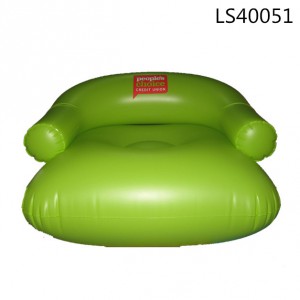 Colorful with custom logo printing inflatable pvc sofa LS40051