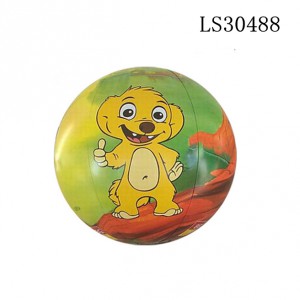 Promotional gifts hot sales cartoon PVC inflatable beach ball  LS30488