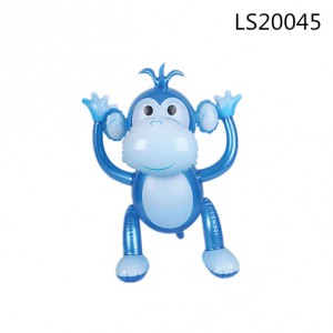 2016 hot sale inflatable blue monkey animal toys for promotion LS20045