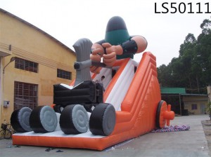 Double Slide Inflatable Slide with factory price LS50111