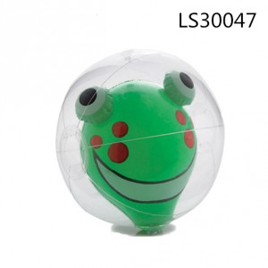 Inflatable Beach Ball With 3d Frog Toys Insert LS30047