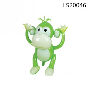 2016 hot sale inflatable green monkey animal toys for promotion LS20046