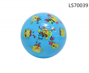 Factory wholesale cheap kids play inflatable colorful labeling vinyl balls for promotion LS70039