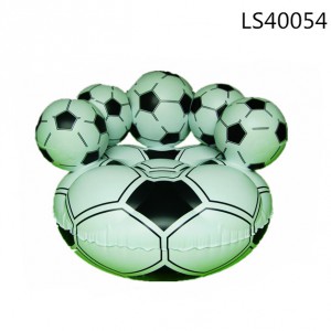 Soccer design with custom logo printing for promotion inflatable sofa LS40054