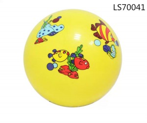 Advertising printed kids play inflatable labeling vinyl balls for promotion LS70041