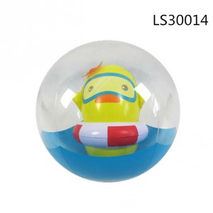 Inflatable Beach Ball With 3D Insert Inside LS30014