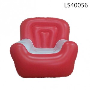 Red inflatable pvc sofa LS40056