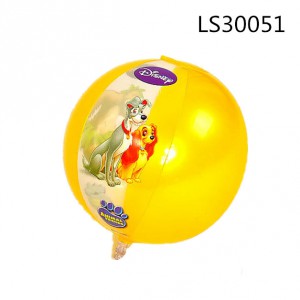 Cartoon Design With Custom Logo Printed Inflatable Beach Ball LS30051