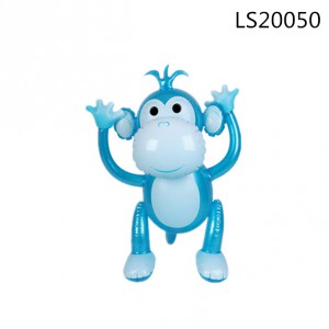 2016 hot sale inflatable blue monkey animal toys for promotion LS20050