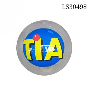 Promotional Clear PVC Inflatable Beach Ball, PVC Inflatable Ball, Inflatable Water Ball LS30498