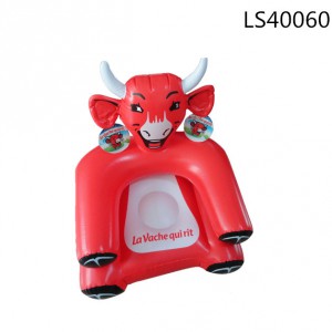 Animal cartoon design inflatable pvc sofa for child play LS40060