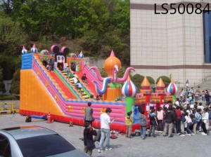 Amusement Park Inflatable Slide for Kids LS50084