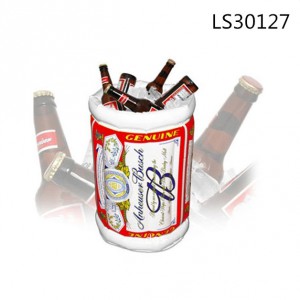 PVC ice cola barrel can holder inflatable ice cola box LS30127