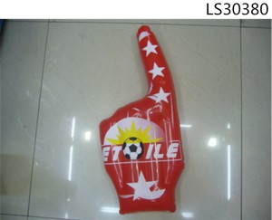 Factory direct sale inflatable pvc hands palm vola promotional  gifts  LS30380