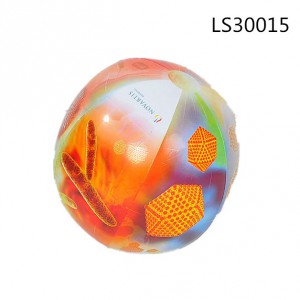 Yiwu Factory Colorful Full Printing Inflatable Beach Ball LS30015