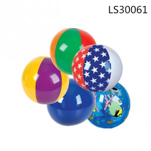 12pack phthlate free pvc inflatable beach ball with logo printing.LS30061