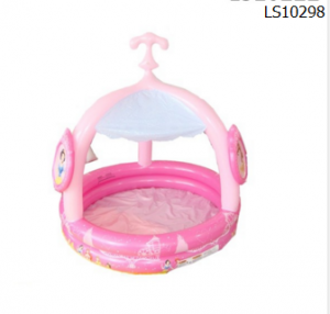 Factory new design inflatable lovely pvc swimming pool water pool in castle shape for babies  LS10298