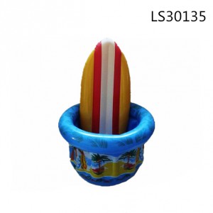 Hot sales promotional gift pvc inflatable ice cola bucket LS30135