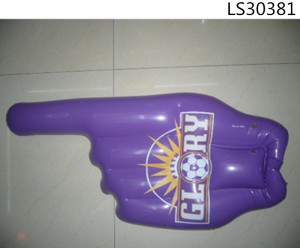 Kids toy pvc cheering inflatable palm for promotion LS30381