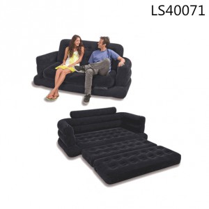 Double size inflatable new design sofa with mattress LS40071