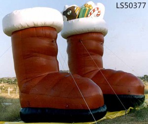 Giant Inflatable Christmas Decorations Shoe Design With Customized Size And China Factory Price For Sale LS50377