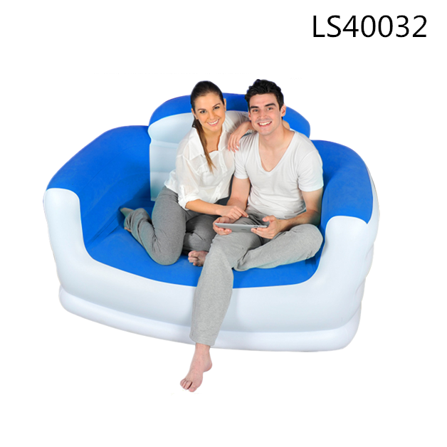 Wholesale Double Seater Inflatable Pvc Sofa for Rest LS40032