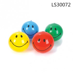 Smile printing inflatable beach ball LS30072