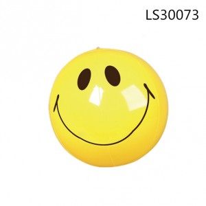 Smile design inflatable beach ball LS30073