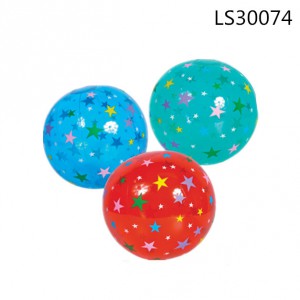 color stars design inflatable beach ball LS30074