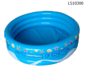 Factory wholesale stock inflatable pvc blue swimming pool water pool for kids LS10300