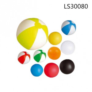 12pack phthlate free pvc inflatable beach ball with logo printing LS30080