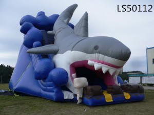 Creative Design Shark Inflatable Slide LS50112