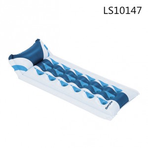 New arrivals fashionable PVC inflatable beach float water air bed mattress LS10147