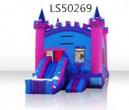 Inflatable bouncy house with slide,inflatable new design castle with factory price for sale LS50269