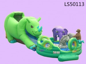 Forest Animal Inflatable Slide for kids LS50113