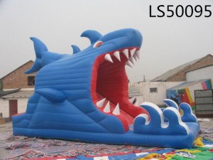 Shark Big Mouth Inflatable Slide for Kids LS50095