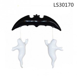 2016 best selling new style pvc inflatable white pendent ghost for Halloween promotion festival decorations LS30170