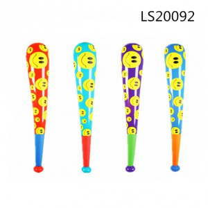 PVC inflatable baseball bat toys with logo printed for promotion LS20092