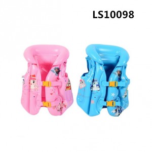 Top-Sell Fun Child Swim Vest Safety PVC Inflatable Life Jacket swimsuit Swim Vest Kids LS10098