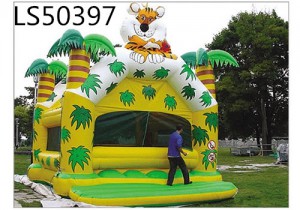 Tiger Design Inflatable Bouncing Castle  Bouncer House for Kids& Children Play LS50397