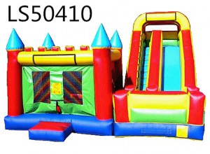 New Design Inflatable Castle with Slide Bouncy House  in High Quality For Kids&Children Play LS50410