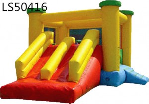 Giant Inflatable Castle with Double Slide for Amusement  LS50416